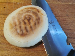 牛肉夹馍~自己活面烙白吉馍 