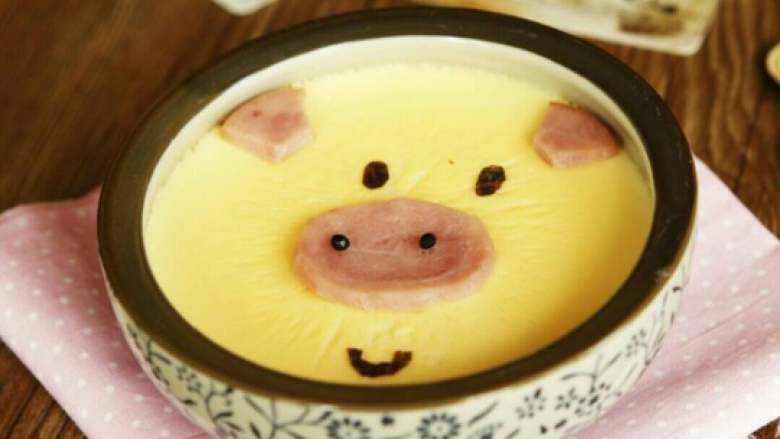 儿童餐 小猪蒸蛋 